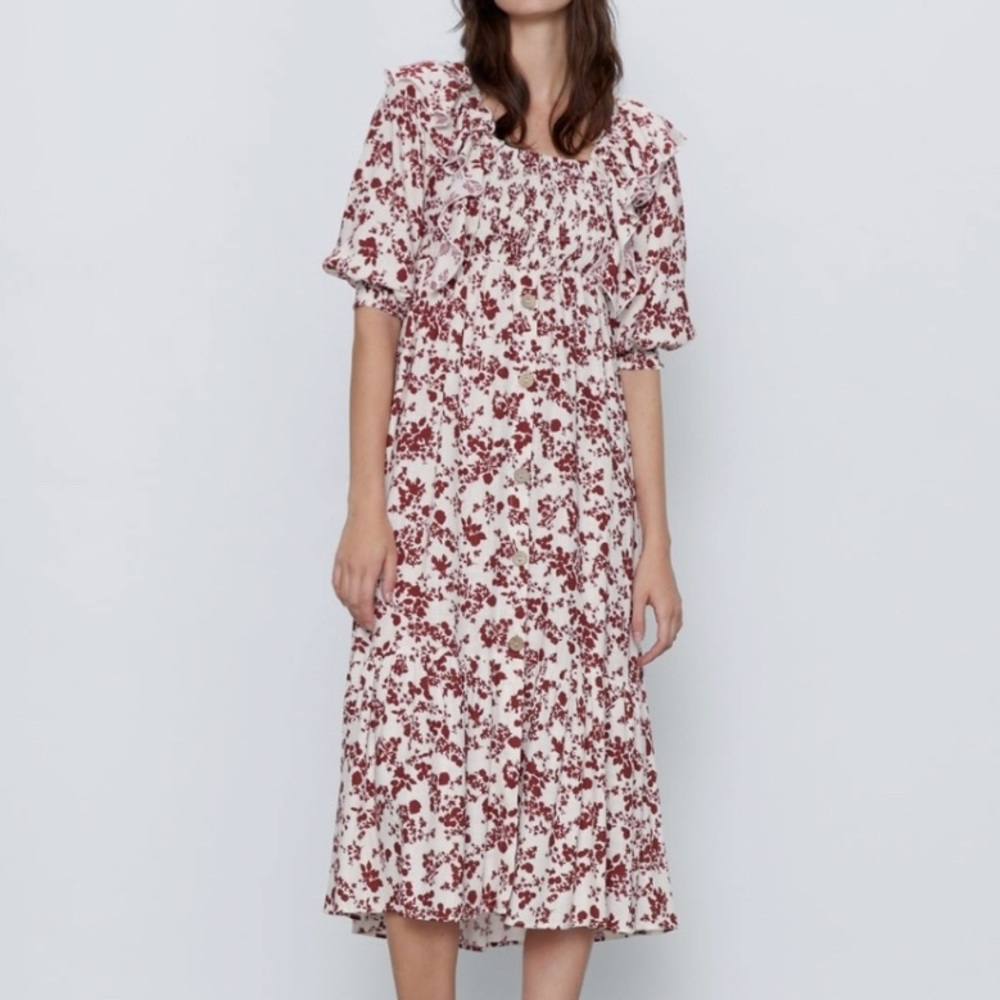 Zara floral dress